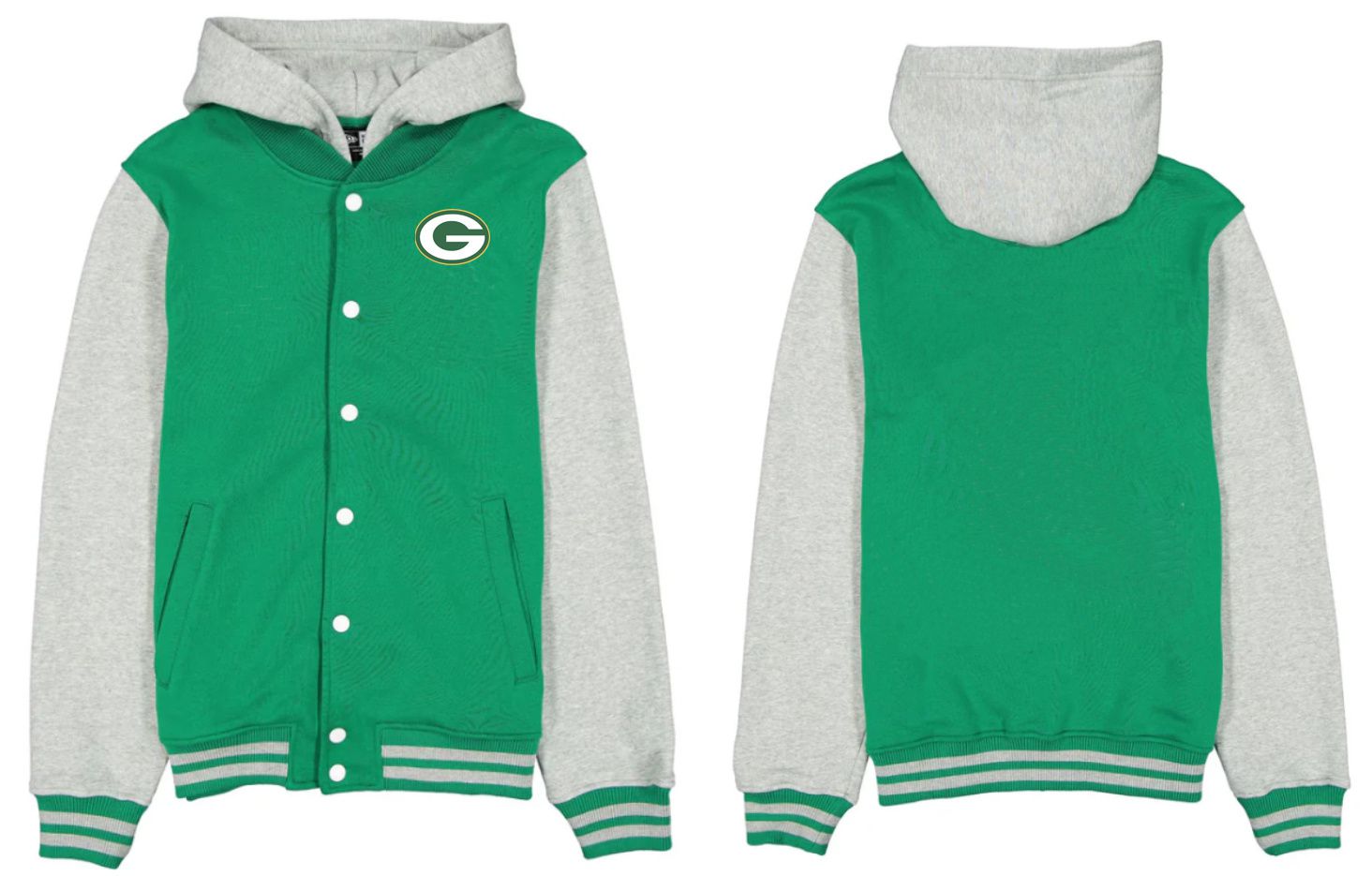 Men 2026 NFL Green Bay Packers  jacket hoodie Green 01